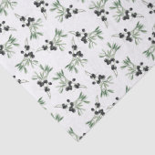 Papier Mousseline Motif décoratif simple Branche d'olivier Botanique (Détail)