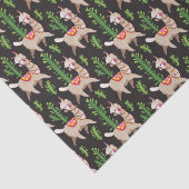 Papier Mousseline Motif décoré mignon de lamas (Détail)