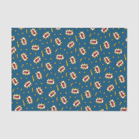 Papier Mousseline Motif d'effet sonore de bande dessinée (Recto)