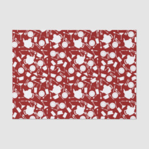 Papier Mousseline Motif d'éléments de cuisine