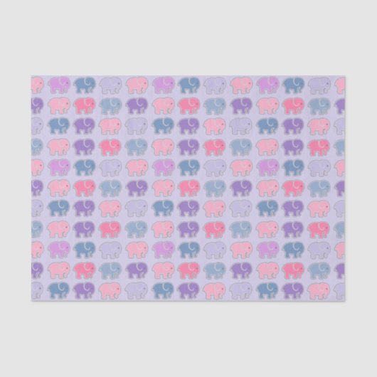 Papier Mousseline Motif d'éléphant (Recto)