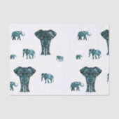 Papier Mousseline Motif d'éléphant (Recto)