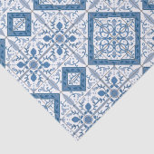 Papier Mousseline Motif Delft Tile (Détail)
