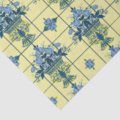 Papier Mousseline Motif Delft Tile (Détail)