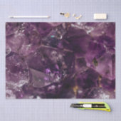 Papier Mousseline Motif d'énergie en quartz de cristal Amethyst viol (Artisanat)