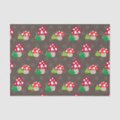 Papier Mousseline motif d'enfants de champignon (Recto)