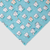 Papier Mousseline Motif dentaire mignon (Détail)