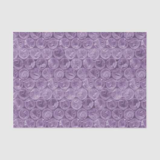 Papier Mousseline Motif d'enveloppement de bulle violette (Recto)