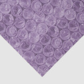 Papier Mousseline Motif d'enveloppement de bulle violette (Détail)