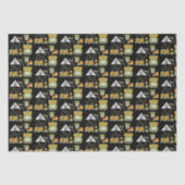 Papier Mousseline Motif d'équipement d'aventure (Recto)