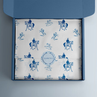 Papier Mousseline Motif d'équitation vintage
