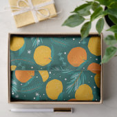 Papier Mousseline Motif des agrumes de Noël (Cadeau)