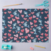 Papier Mousseline Motif des amateurs de requins mignons (Artisanat)