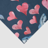 Papier Mousseline Motif des amateurs de requins mignons (Détail)