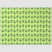 Papier Mousseline Motif des arbres sur vert (Recto)