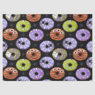 Papier Mousseline Motif des beignets d'Halloween. Motif de Doughnut 