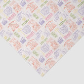 Papier Mousseline Motif des citations colorées AMIS™ (Détail)