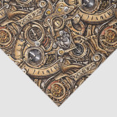 Papier Mousseline Motif des engrenages Surreal Steampunk (Détail)