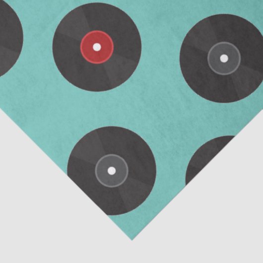 Papier Mousseline Motif des enregistrements Retro Jukebox (Détail)