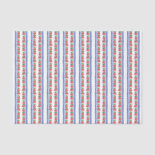 Papier Mousseline Motif des Geraniums rouges