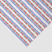 Papier Mousseline Motif des Geraniums rouges (Détail)