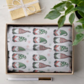 Papier Mousseline Motif des Gnomes de Noël (Cadeau)