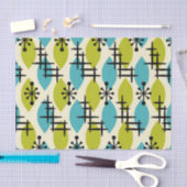 Papier Mousseline Motif des gouttes atomiques modernes du milieu du  (Artisanat)