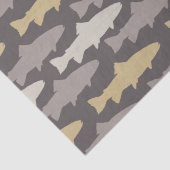 Papier Mousseline Motif des leurres de pêche aérienne (Détail)