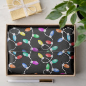 Papier Mousseline Motif des lumières de Noël (Cadeau)