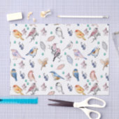 Papier Mousseline Motif des oiseaux de printemps (Artisanat)