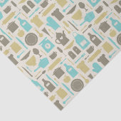 Papier Mousseline Motif des outils de cuisine (Détail)