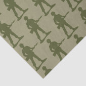 Papier Mousseline Motif des soldats de l'Armée verte (Détail)