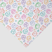 Papier Mousseline motif des sourires (Détail)