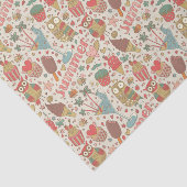 Papier Mousseline Motif D'Été Avec Glace (Détail)