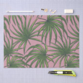 Papier Mousseline Motif d'été feuille exotique tropical (Artisanat)