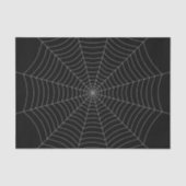 Papier Mousseline Motif d'Halloween gris noir (Recto)