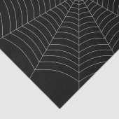 Papier Mousseline Motif d'Halloween gris noir (Détail)