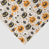 Papier Mousseline Motif d'Halloween rétro (Détail)