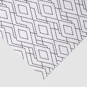 Papier Mousseline Motif Diamant Art déco noir et blanc (Détail)