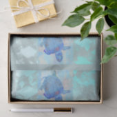 Papier Mousseline Motif diamant avec tortues (Cadeau)