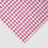 Papier Mousseline Motif diamant moderne Découpage rouge (Détail)