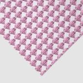 Papier Mousseline Motif Diamants roses (Détail)