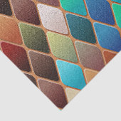 Papier Mousseline Motif Diamond coloré (Détail)