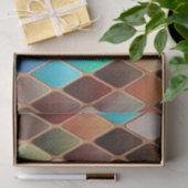 Papier Mousseline Motif Diamond coloré (Cadeau)