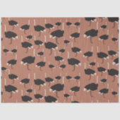 Papier Mousseline Motif d'illustration Ostrich Bird (Recto)