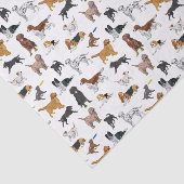 Papier Mousseline Motif d'illustrations de chiens mignons (Détail)