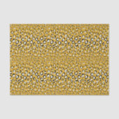 Papier Mousseline Motif d'impression chic moderne en or cheetah (Recto)