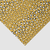 Papier Mousseline Motif d'impression chic moderne en or cheetah (Détail)