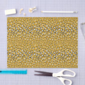 Papier Mousseline Motif d'impression chic moderne en or cheetah (Artisanat)