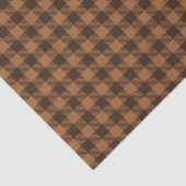Papier Mousseline Motif d'impression Cosy Brown Plaid Buffalo (Détail)